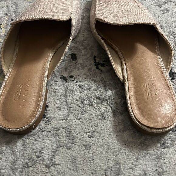 ASOS Design textured material mules size 8 - Picture 2 of 5